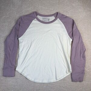 Women's Faherty Small Cloud Cotton Long Sleeve Baseball Tshirt